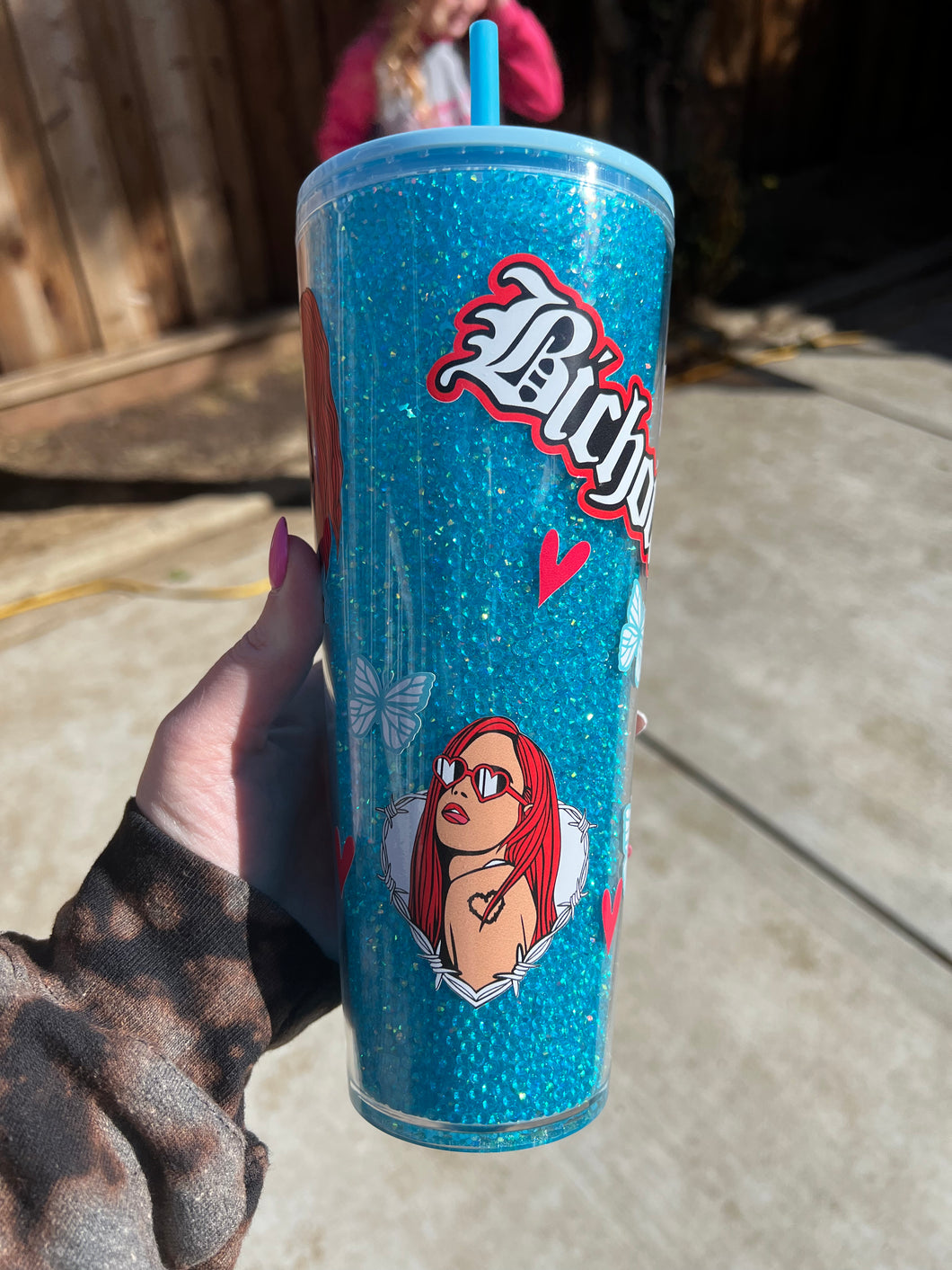 Bichota Rhinestone Tumbler